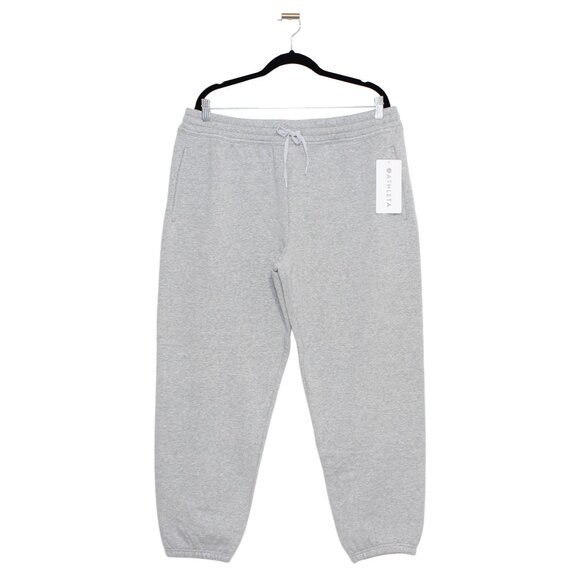 Athleta Forever Fleece Mid Rise Jogger Grey Heather Size Large - Picture 4 of 10